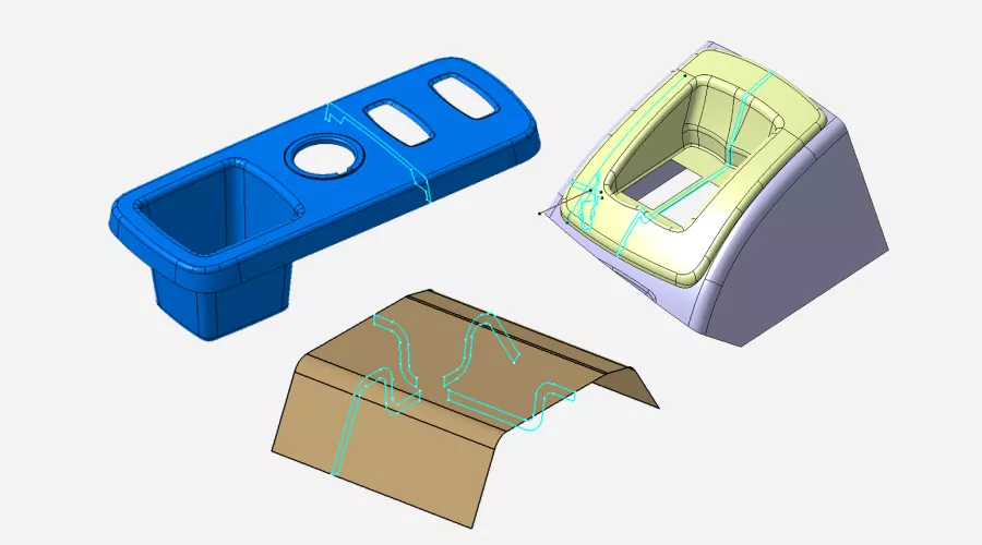 Plastic CAD Test Course 2 in CATIA V5 or UG-NX - Total 15 CAD Tests
