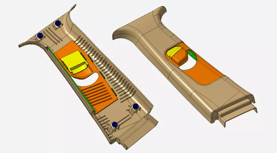 Project - Automotive Plastic B Pillar Trim in CATIA V5 or UG-NX