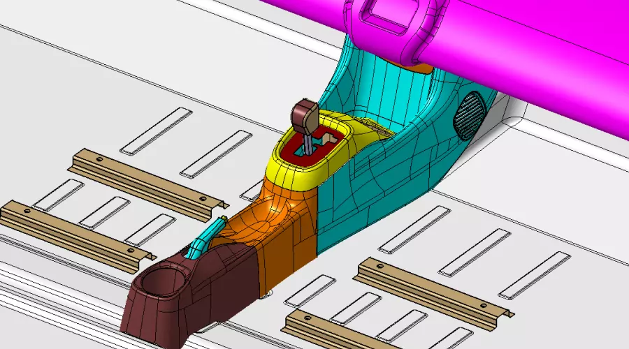 Project - Automotive Plastic Floor Console in CATIA V5 or UG-NX
